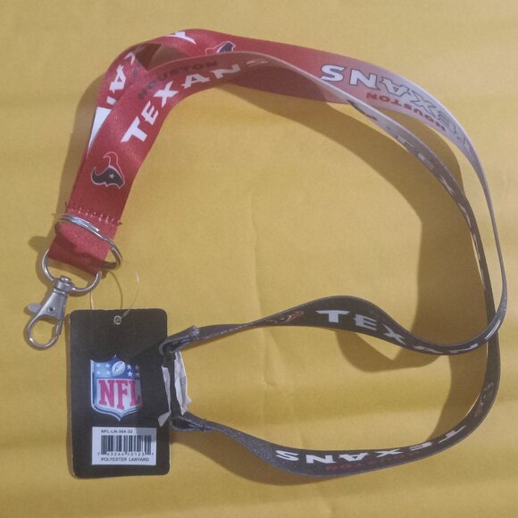 NEW Houston Texans Ombre NFL Lanyard Key Chain - Picture 1 of 1